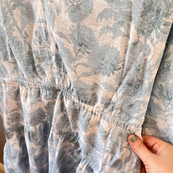 Vince Dahlia Long-Sleeve Double V-Neck Dress- Sz. XL - Picture 2 of 11